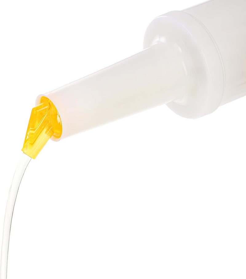 Tebery 6 Pack Plastic Juice Pour Bottles with 12 Stainless Steel Bottle Pourer, 34OZ Plastic Juice Dispensers for Bar Home Kitchen Party Supplies - Image 4